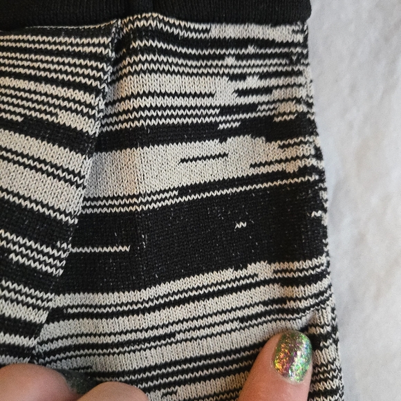 WGB Walter Baker Black & Grey Space Dye Stretch Knit Fit & Flare Dress - Picture 10 of 12